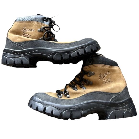 Vintage Danner Men’s Leather Boots Combat Hiker 43513X 2010 Brown Black Size 8 - Picture 1 of 16
